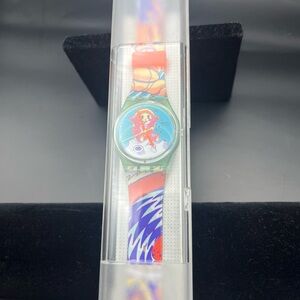 NEW Swatch Yuri GG118 35mm Silicone Band 1992 Vintage Wristwatch (S-004)